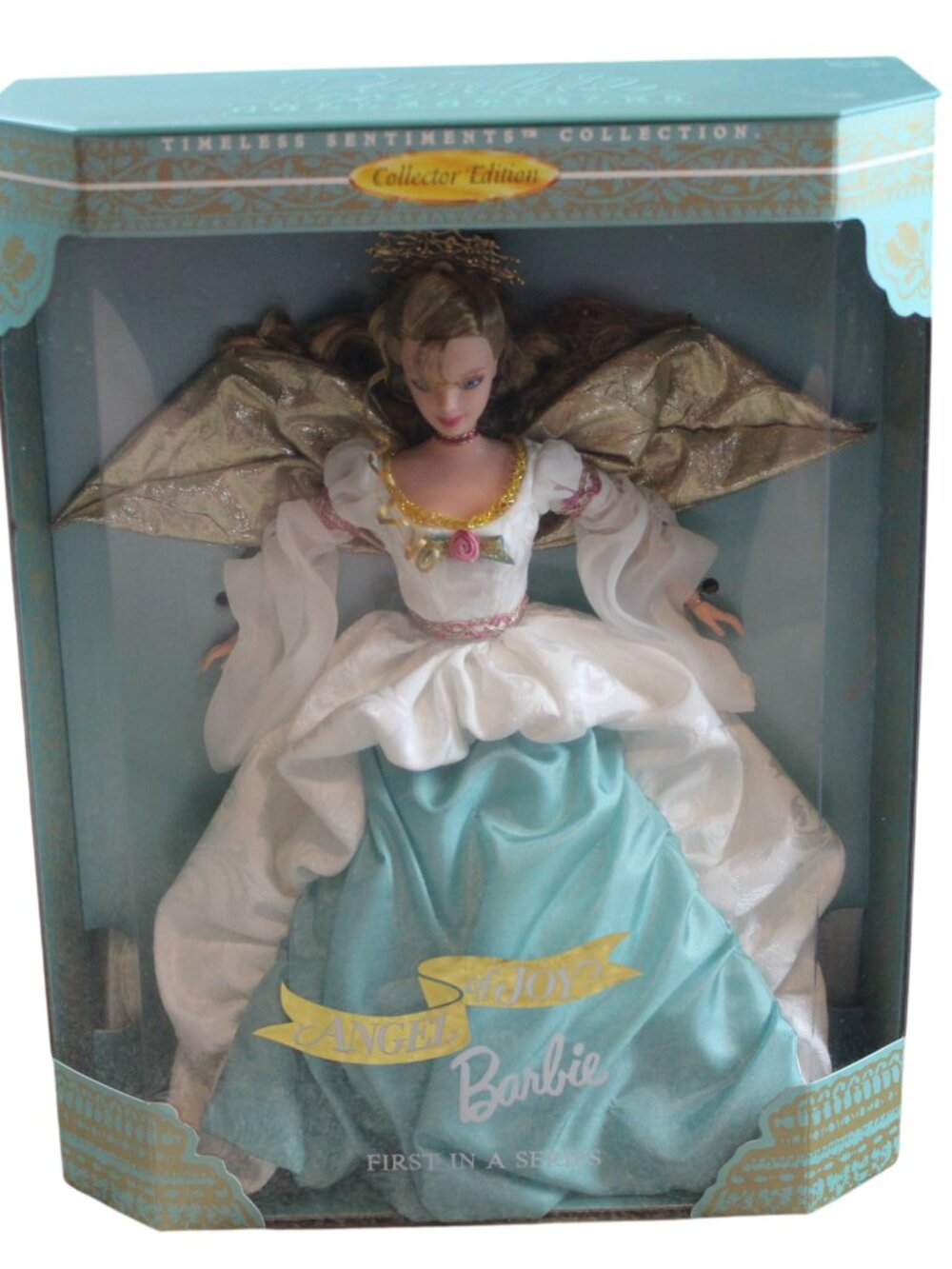 Barbie Angel of Joy Doll Timeless Sentiments #19663 Vintage 1998 Toy Teal NEW
